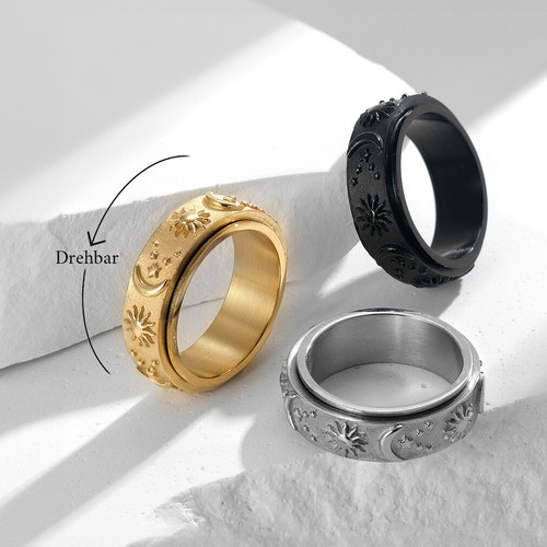 Drehbarer ring aus edelstahl - drehbarer,