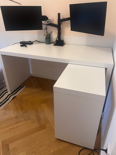 Ikea malm schreibtisch - schreibtisch, weiß