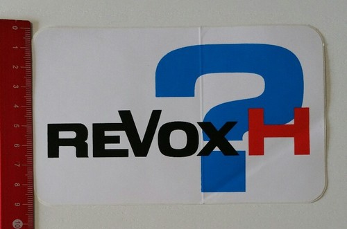 Aufkleber sticker revox h - aufkleber/sticker:,