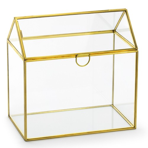 Glasbox haus mit - mit, goldenem