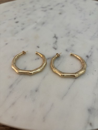 Lana 14k bambus creolen - 14k,