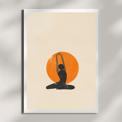 Yoga poster - yoga, a4