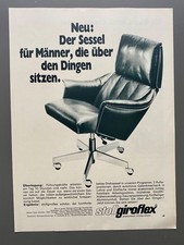 stollgiroflex Martin Stoll Stuhl Chair Tiengen 1971 Vintage Ad Werbung Reklame