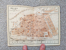 Antike Landkarte von Mainz von