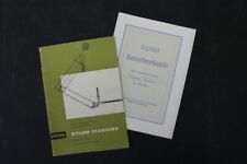 alter Druck Bedienungsanleitung Reiss Zeichenmaschine old vintage Sammler 