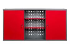 Werkstattschrank Hängeschrank Werkzeugschrank Metallschrank 2 Türen Lochwand 