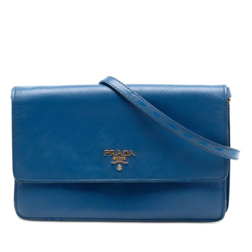 Prada saffiano wallet strap - prada,