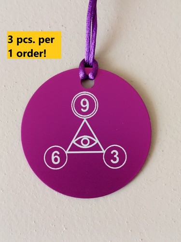 Nikola tesla purple plate - 3x,