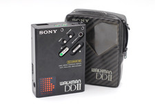 Sony Walkman DDII Cassette Player Kassettenspieler schwarz Vintage mit Etui