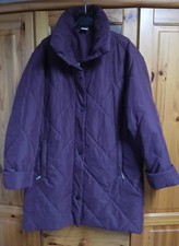 Damen Steppmantel, lila