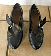 Clarks Damen Pumps Riemchen Mary Jane Spangenpumps schwarz Größe 36 3,5