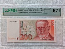 200 Deutsche Mark 1989 UNC -