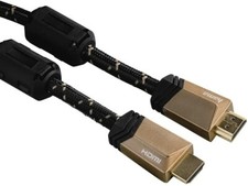 HDMI Kabel Premium High Speed Ethernet Ultra HD 4K vergoldet Hama 123352 0,75 m