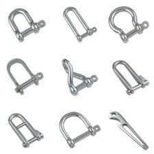 10 Stück Schäkel Edelstahl