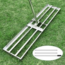 118cm Flächenebner mit 2m Stiel Levelingrake Rasen Rakel Nivellierung zum Sanden