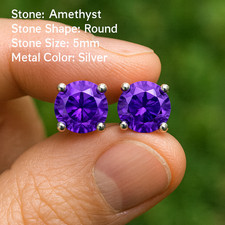 Amethyst Steckerohrringe Aus