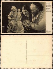 Oberammergau Passionsspiele Magdalena u. Oberhändler Marienstatue 1930