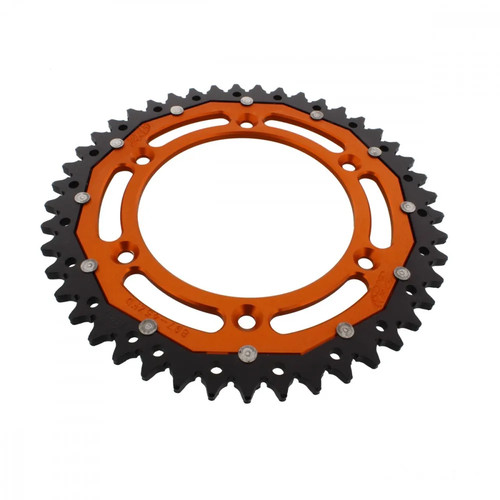 Kettenrad alu orange - alu, 45-zähne