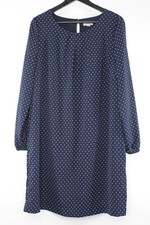 Women Limited by Tchibo Damen Kleid Gr. 42 Oberteil Blau Gepunktet #CY-44