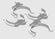 4x Clip Schiene Sockelleiste