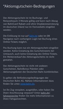 Blitzversand 15 Euro Bahn Gutscheine Code, bis 24.01.26; kein MBW, nur Fernverk.