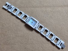 fossil ES-9224 Aluminium Damenuhr 20 x 25 mm Silber Quarz 17 cm lang