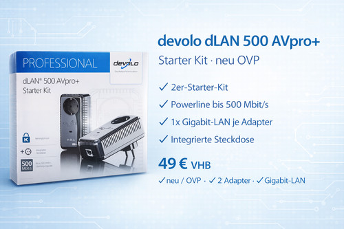Devolo dlan 500 - devolo, starter
