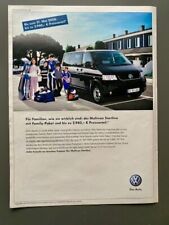 VW Multivan Startline Das Auto Bus Bulli T5 2008 Vintage Ad Werbung Reklame