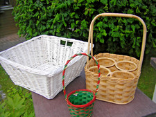 Korbset 3- teilg, Handtuchkorb- Badkorb / Flaschenkorb / Weihnachtskörbchen