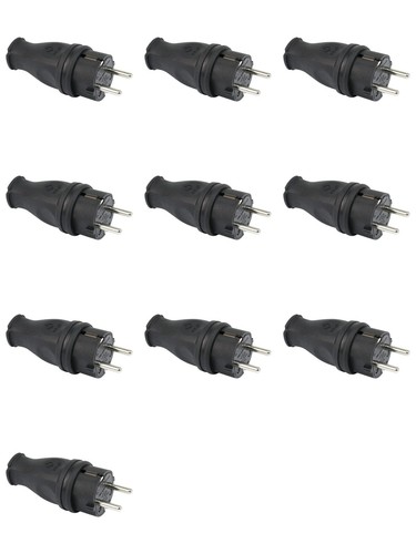 Schuko stecker vollgummi - schuko,