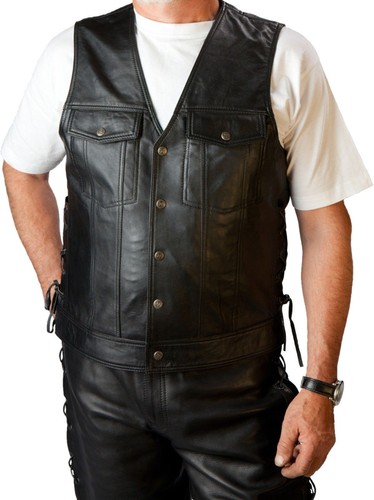 Biker motorrad lederweste 501 - biker,