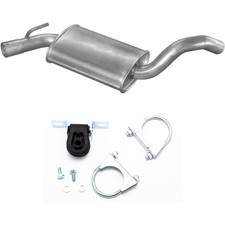 Mittelschalldämpfer Auspuff für VW Golf 3 III 1.8i 90 PS 66 KW + Anbausatz