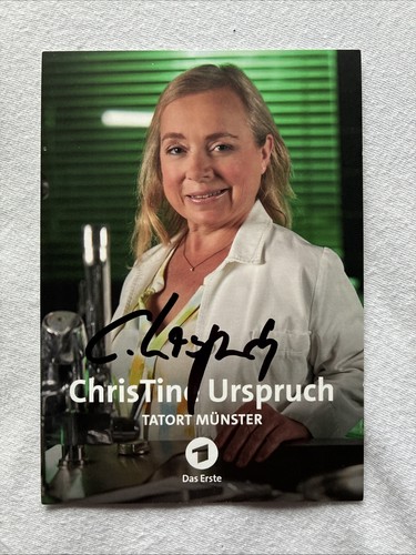 Autogrammkarte christine - autogrammkarte,