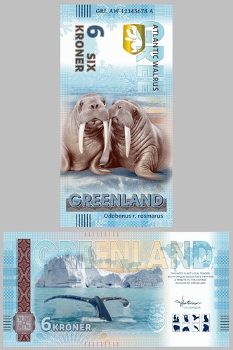 Grönland greenland 6 kroner - /,