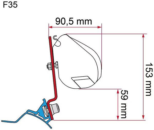 Fiamma f35 f43 - f35/f43/f45, adapter