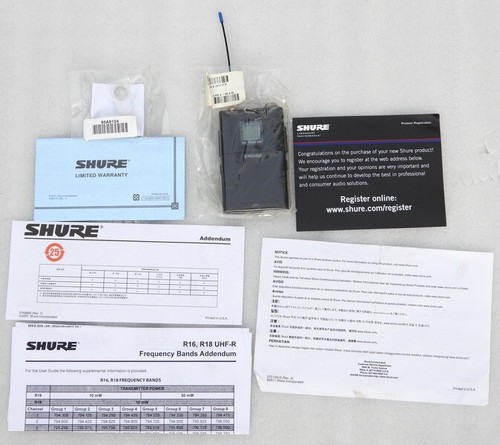 Nos shure ur1 - shure, ur1-r16