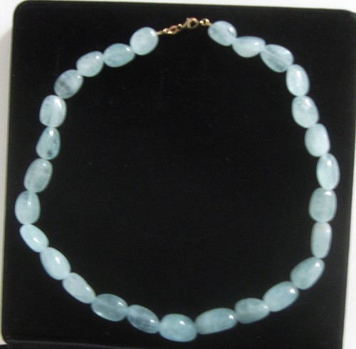 Aquamarin collier 44cm mit - collier,