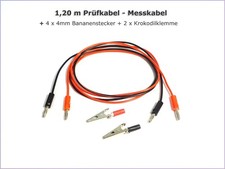 2x Prüfkabel - Messkabel 1,20