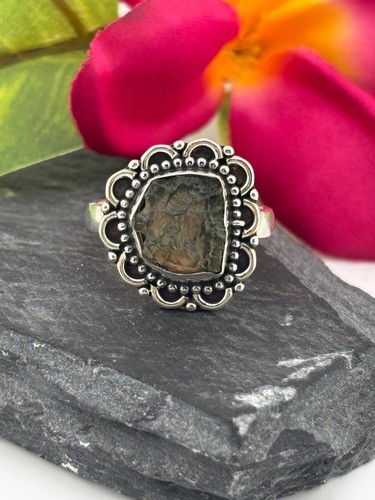 Ring roher moldavit - ring,
