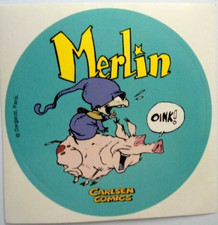 Werbe-Aufkleber Zauberer