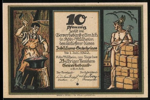 Notgeld köln mülheim - köln-mülheim, 1922