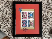 Keith Haring Bild  34x28 Cm