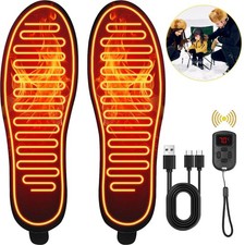 1 Paar Beheizbare Einlegesohlen Wärmesohle Elektrisch  Heizsohlen für Skifahren