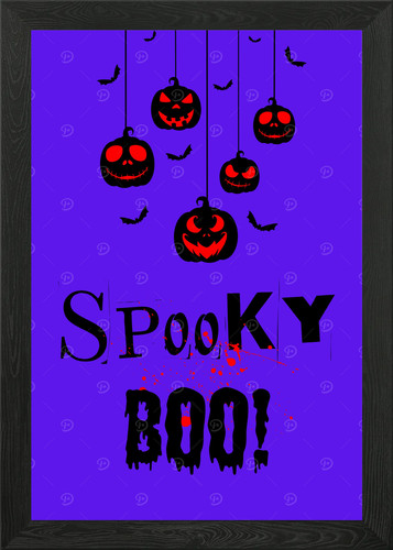 Spooky boo halloween - spooky,