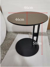 Beistelltisch Leder rund