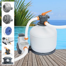 Bestway Sandfilteranlage 11.355 l/h Sandfilterpumpe Filterpumpe Sandfilter 58486