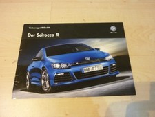 VW Scirocco R Line Prospekt 2012 Ausstattung Farbe Polster 265PS Tuning Motor