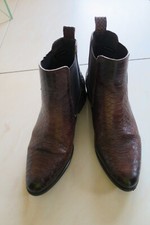 Deichmann 5th Avenue ganz edle Leder- Stiefeletten Gr. 39/6 braun, sehr gut