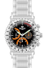 Sportlicher Chronograph Herrenuhr massiv Edelstahl Morgan & Headley MH-521