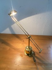 Elegante Schreibtischlampe Messing von Wolf Leuchten – Vintage Design